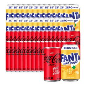 상품 이미지: 코카콜라제로 190ml x 30캔 + 환타제로파인 350ml x 24캔