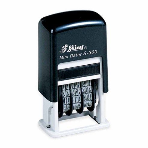 상품 이미지: Shiny S-300 날짜 일부인 자동스탬프 케이스 랜덤발송, 먹색, 1개