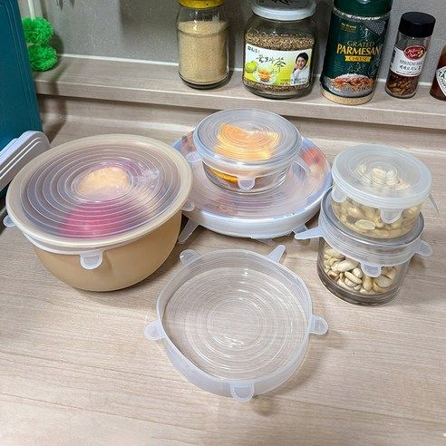 상품 이미지: 마켓플랜 실리콘 만능 뚜껑 6p 세트