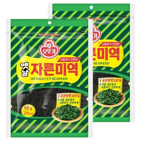 상품 이미지: 오뚜기옛날 자른 미역, 50g, 2개
