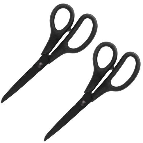 상품 이미지: 탐사 사무용 코팅가위, 블랙, 2개