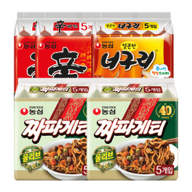상품 이미지: 신라면 10입+너구리 5입+짜파게티 10입 (총 25봉)