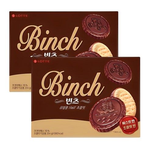 상품 이미지: 롯데웰푸드 빈츠, 204g, 2개