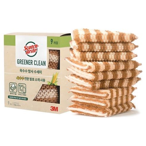 상품 이미지: 스카치브라이트 옥수수 망사수세미, 9개입, 1개