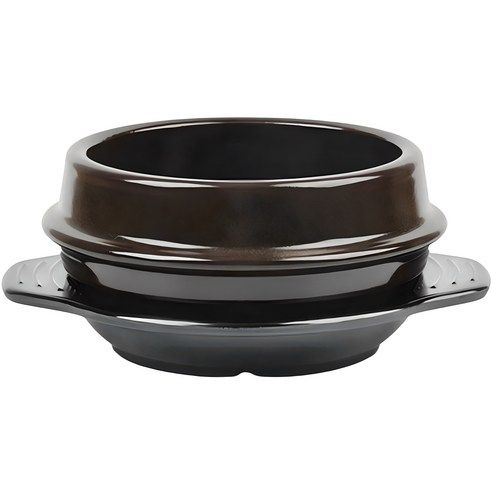 상품 이미지: 해피정 진뚝배기 직화찌개솥 해장기A 1호 + 멜라민 받침 세트, 13cm, 1세트