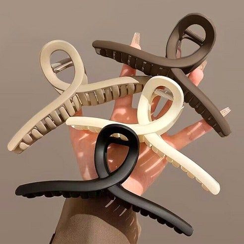 상품 이미지: 링하나 RH7 꼬임 무광 올림머리 집게핀 13cm 4종 세트