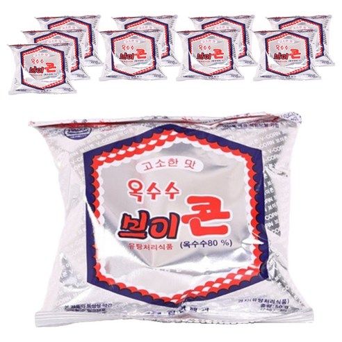 상품 이미지: 브이콘 옥수수 과자, 50g, 10개