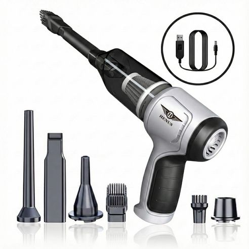 상품 이미지: 차량용 청소기 무선 에어건 초강력 미니 핸디 청소기