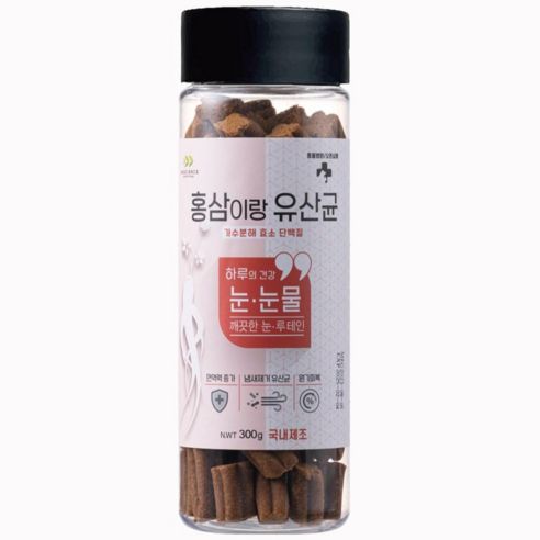 상품 이미지: 국내산제조 동물병원간식 홍삼이랑유산균 강아지 가수분해 영양간식 4종