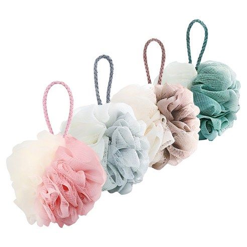 상품 이미지: 더자카 투톤 컬러 샤워볼 4p