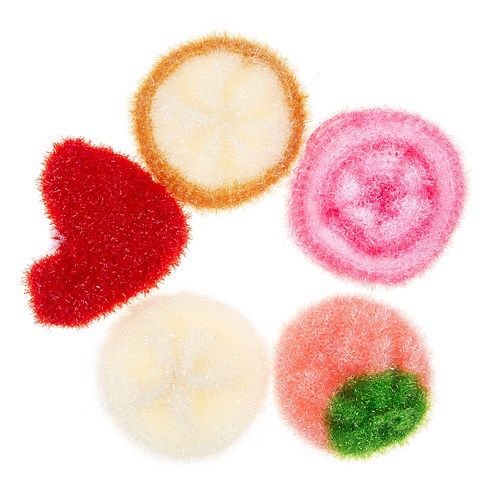 상품 이미지: 코멧 2겹 컬러 아크릴 수세미, 1개입, 5개