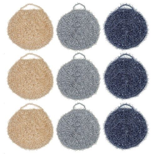 상품 이미지: 코멧 원형 2겹 아크릴 수세미 9개입