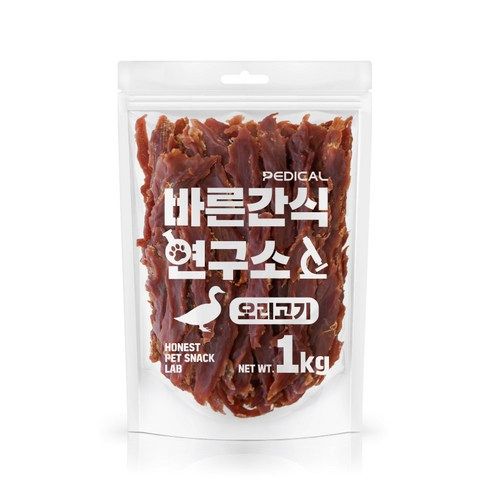 상품 이미지: 바른간식연구소 오리가슴살 1kg 강아지 육포 대용량간식