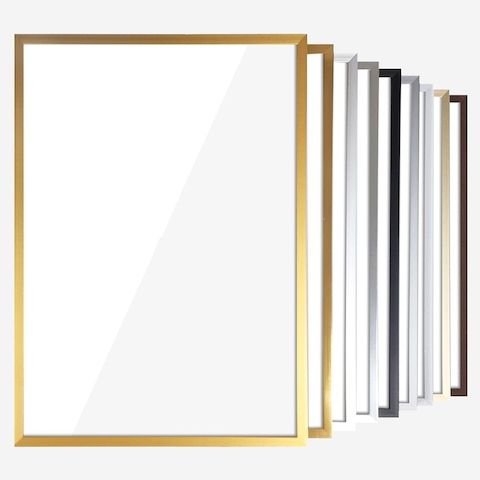 상품 이미지: 알루미늄 액자 프레임 11종 A1, A2, A3, A4, 5070 등 26사이즈