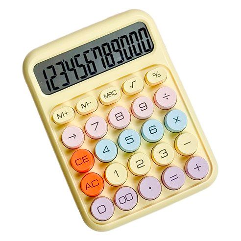 상품 이미지: 랩앤툴스 파스텔 계산기, 옐로우, 1개