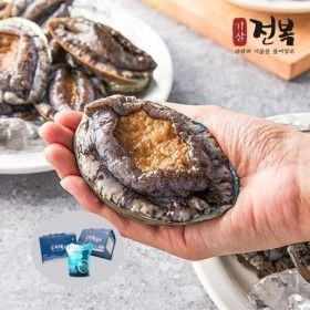 상품 이미지: (신선집중) 산지직송 전복 7-9미 500g + 500g 초특대 기삼전복 신선특허