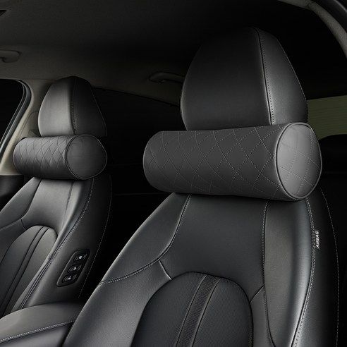 상품 이미지: 메이튼 차량용 프리미엄 목쿠션, 블랙, 2개