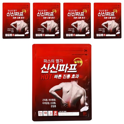상품 이미지: 신신제약 신신파프 HOT 파스, 5개입, 5개