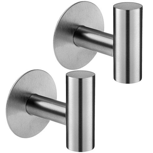 상품 이미지: 코멧 홈 고급형 부착식 다용도 벽걸이, 실버, 2개