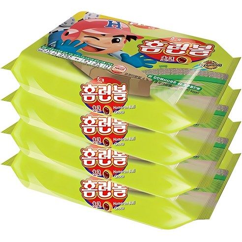 상품 이미지: 해태제과 홈런볼 초코, 41g, 4개