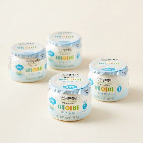 상품 이미지: 상하목장 베이비 유기농 요거트, 85g, 4개입