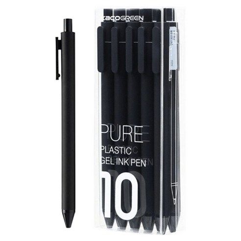 상품 이미지: 카코 퓨어 소프트 젤펜 0.5mm, 블랙, 10개