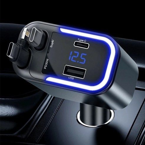 상품 이미지: 아르디스 4포트 180W 릴타입 시거잭 차량용 고속충전기