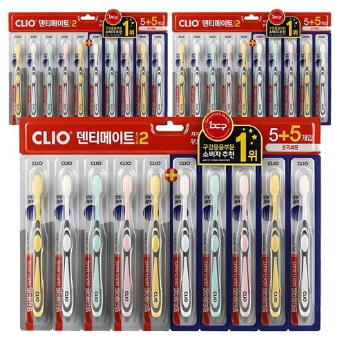 상품 이미지: 크리오 덴티메이트 시즌2 초극세모 칫솔, 10개입, 3개