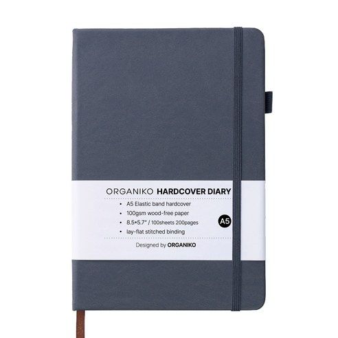 상품 이미지: 오가니코 A5 하드커버 스크랩 만년 다이어리