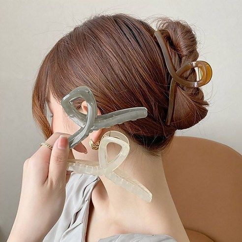 상품 이미지: 로안제이 13cm 대형 시럽컬러 헤어 집게핀 3종 세트