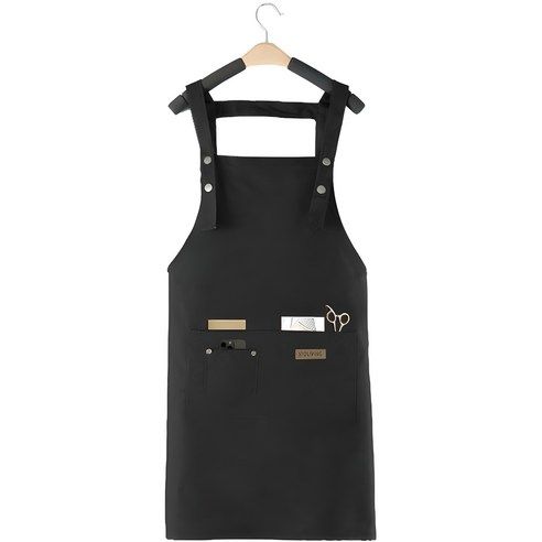 상품 이미지: 스토리빙 바리스타 H형 방수 앞치마, 블랙, 1개