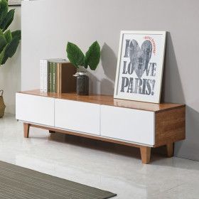 상품 이미지: (엣지퍼니처)디알토 1500 원목 1단 하이그로시 거실장