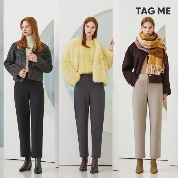 상품 이미지: (현대홈쇼핑)TAG ME 태그미 기모 배럴핏 팬츠 3종