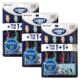 상품 이미지: 유한덴탈케어 FX/입체배열모칫솔 4입+4입x3개(총24입) (유덴트)