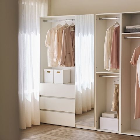 상품 이미지: 순수 드레스룸 E0 시스템 행거 옷장 시스템장