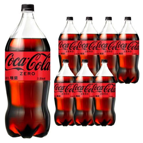 상품 이미지: 코카콜라 제로, 2L, 8개
