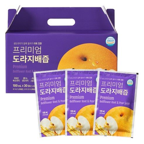 상품 이미지: 유기농마루 정품 국내산 도라지배즙 프리미엄, 100ml, 30개