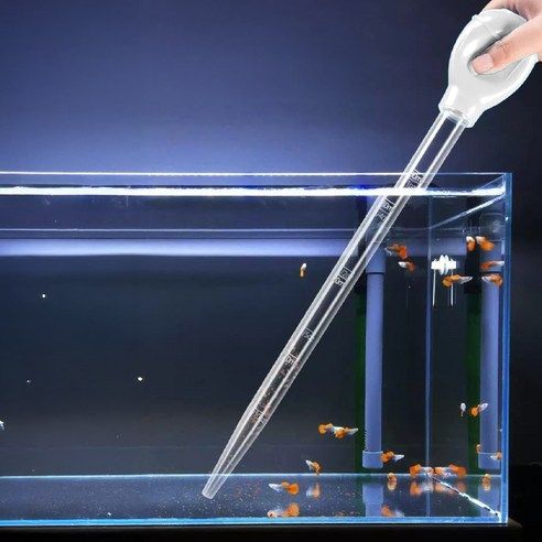 상품 이미지: 레몽크리프 관상어 어항청소 물갈이 사이펀 스포이드 화이트, 1개