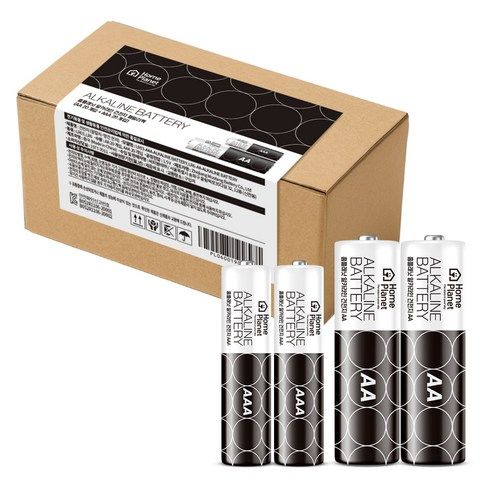 상품 이미지: 홈플래닛 알카라인 건전지 패밀리팩 AA + AAA, 1개, 40개입