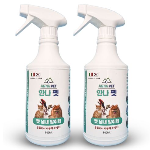 상품 이미지: 강아지오줌냄새제거 반려견 애견 반려동물 애완견 소변 배변 탈취제 탈취제/소독제, 2개, 500ml