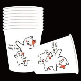 상품 이미지: 무료배송 페이퍼맥스 고양이 종이컵 2000개/1박스