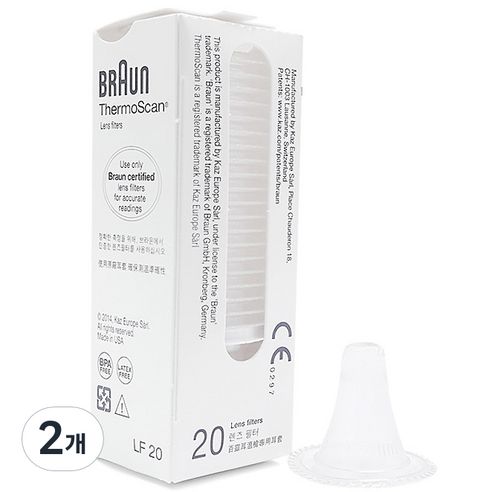 상품 이미지: BRAUN 귀체온계용 렌즈필터 LF20 20p, 2개