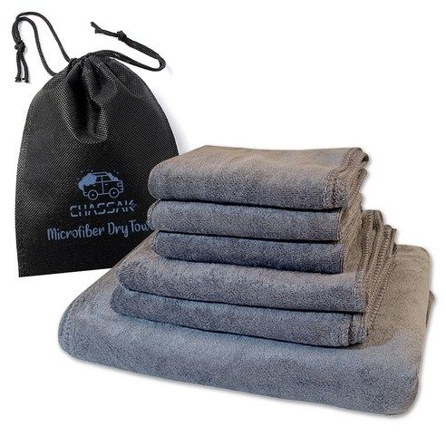 상품 이미지: 차싹 초극세사 차량용 세차타월 소형 3p + 중형 2p + 특대형 1p 세트