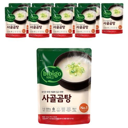 상품 이미지: 비비고 사골곰탕, 500g, 10개