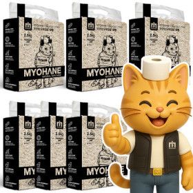 상품 이미지: 묘하네 고양이 두부모래  가는입자 천연원료 일반형 / 무향 15kg(42L)