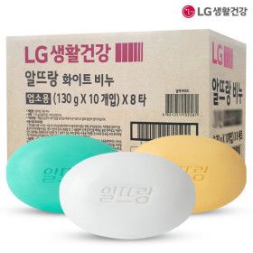 상품 이미지: 세수비누 드봉 알뜨랑 비누 화이트 옐로우 그린 130g 80개 색상선택