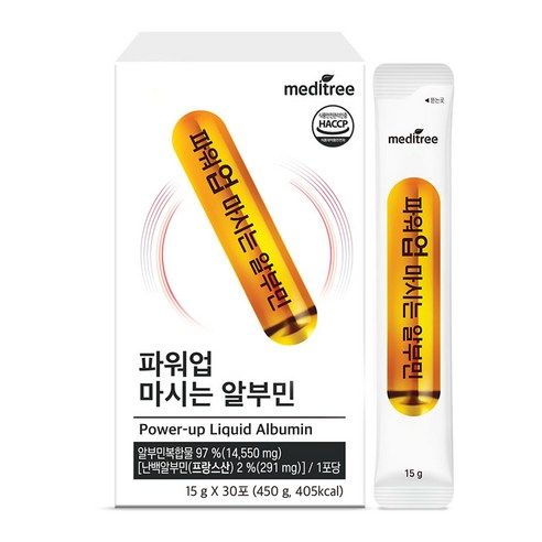 상품 이미지: 메디트리 파워업 마시는 알부민, 450g, 1개
