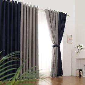 상품 이미지: 1+1 모양이이쁜 아일렛 암막 커튼/거실 창문 안방 커텐 햇빛차단 가리개 방풍