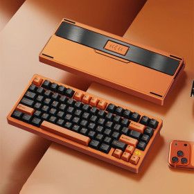 상품 이미지: PMO WAVE75 무선 가계식 키보드 FR4보강판 8000mAh 알루미늄 RGB 흑염축