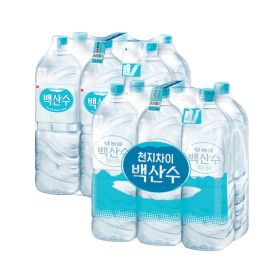 상품 이미지: 백산수 2L 24펫(유라벨12펫+무라벨12펫 출고)
